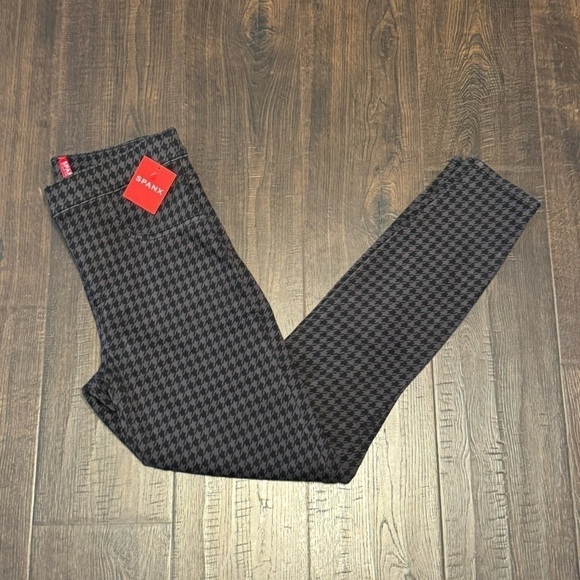 Spanx Ankle Jean-ish Houndstooth Jeggings Size Small Women - Picture 2 of 12